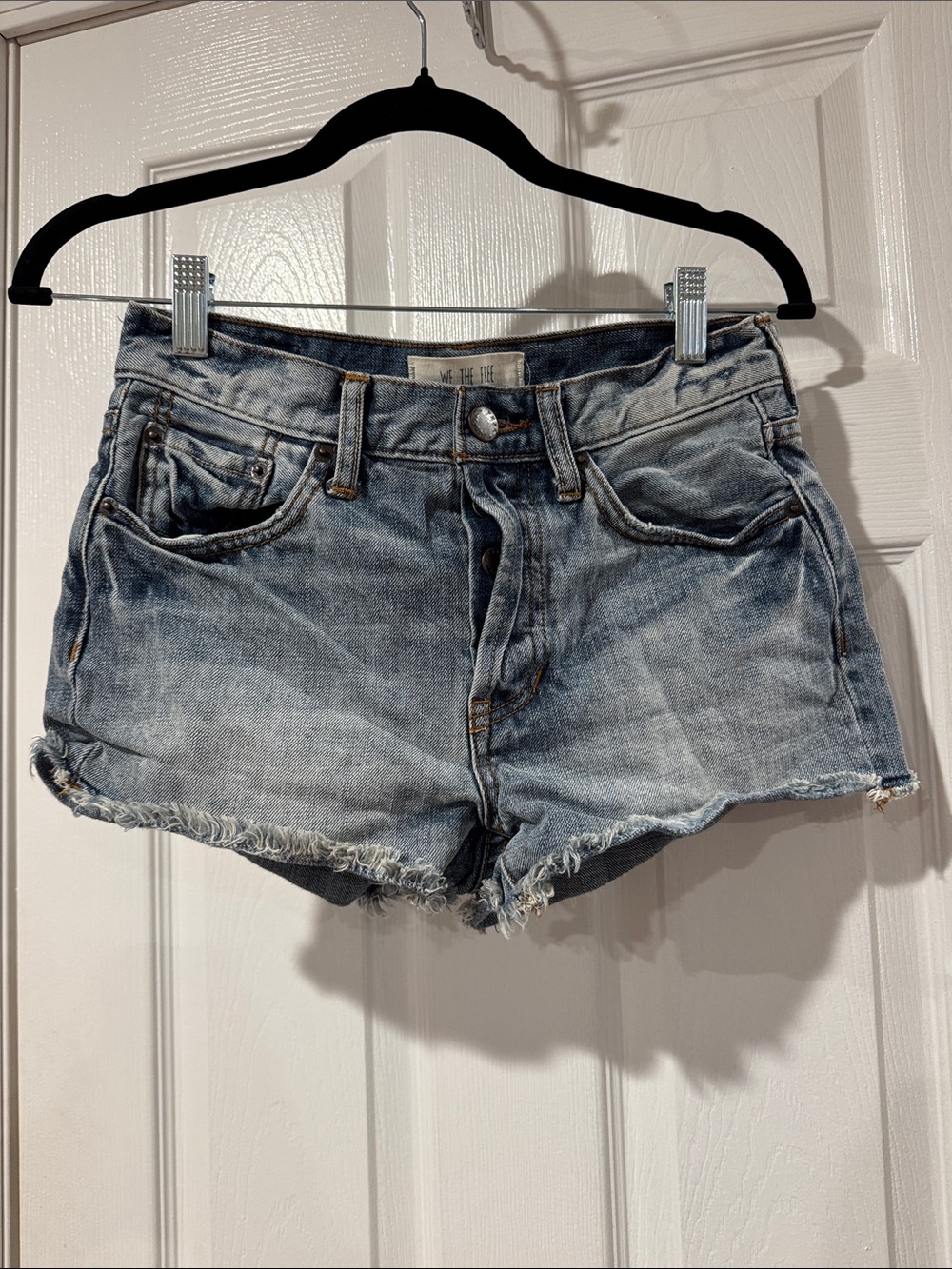 We the Free denim shorts button fly